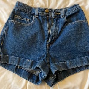American Apparel denim shorts